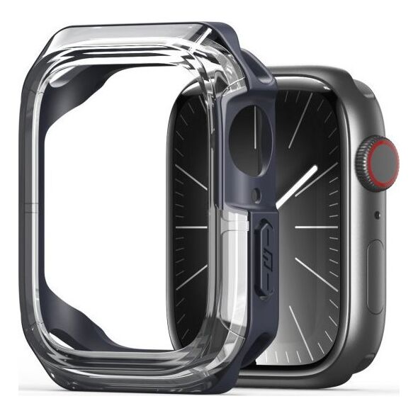DUX DUCIS futerał TAMO do Apple Watch serii 10 46 mm transparentny z niebieskim