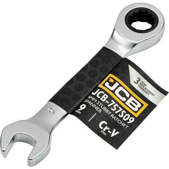 JCB JCB KLUCZ OCZKOWY Z GRZECHOTKĄ  KRÓTKI 9mm