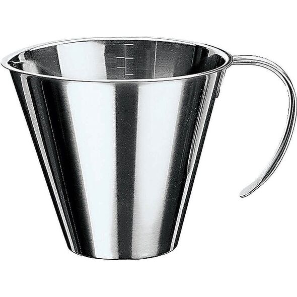 Multi Målekande 1 ltr Ø15x13,1 cm Konisk med Gradering Rustfri stål,1 stk 14252103 7392244123045