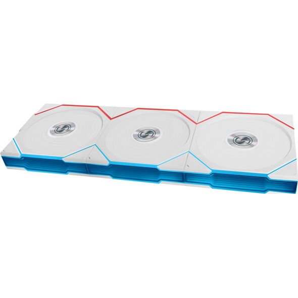 Lian Li UNI FAN TL Wireless Lüfter, ARGB, PWM, 3er-Pack - Reverse Blade, 120mm, weiß