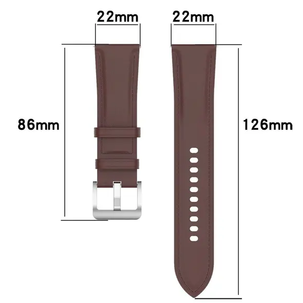Bizon Strap Watch Casual 22 mm dark brown