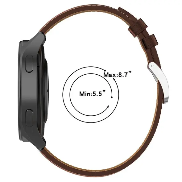 Bizon Strap Watch Casual 22 mm dark brown