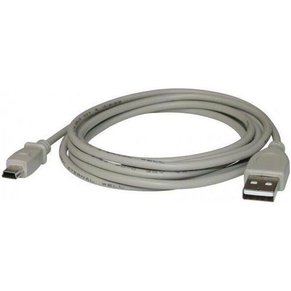 Kabel USB Logo USB-A - miniUSB 2 m Szary (17065)