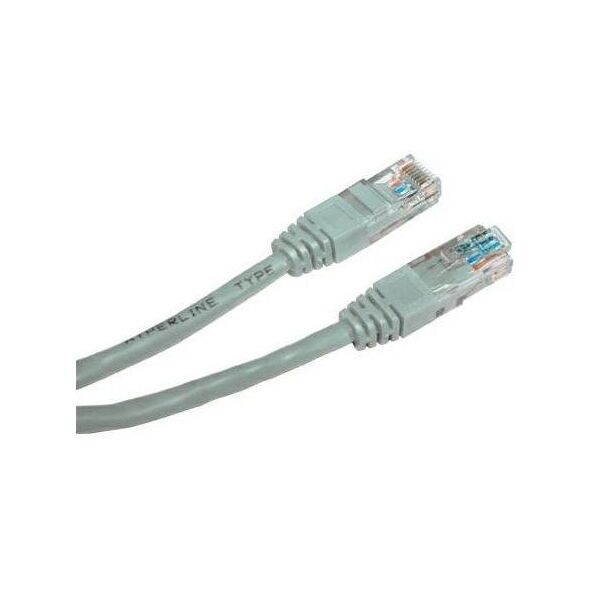 Logo RJ-45/RJ-45 kat.5e U/UTP Szary 3m (2601)