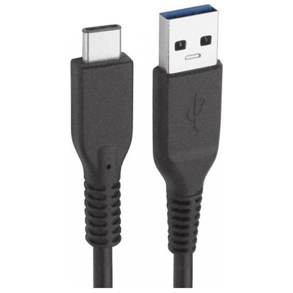 Kabel USB Logo USB-A - USB-C 1 m Czarny