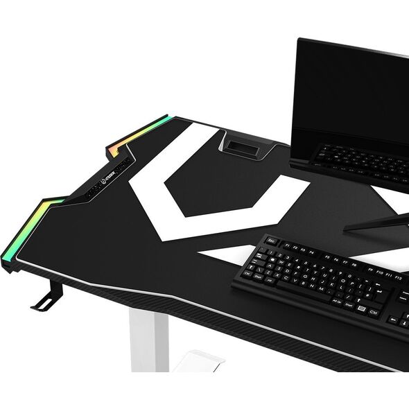 Biurko Ultradesk Force Snow Białe 166 cmx70 cm