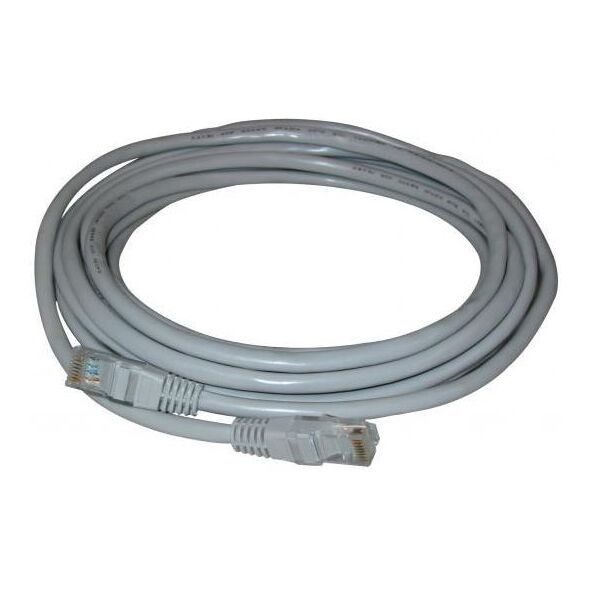 Logo Patchcord, UTP, Cat.5e, RJ45 M/5m, nieekranowany, szary