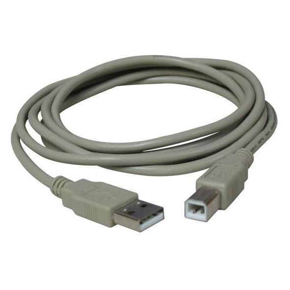 Kabel USB Logo USB-A - 5 m Szary (15853)