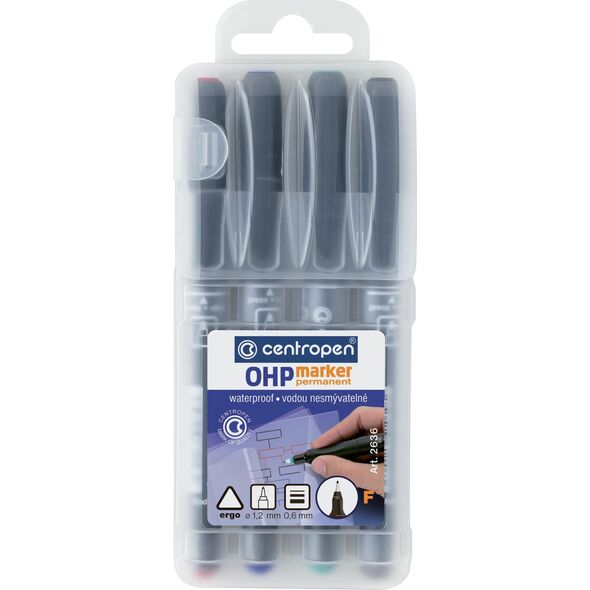 Centropen FOLIOPIS CENTROPEN OHP 2638 B 1-3MM 4 KOLORY