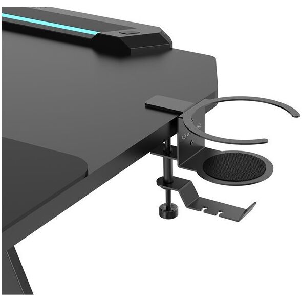 Biurko Ultradesk Space XXL V2 Czarne 144 cmx70 cm
