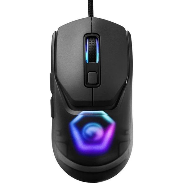 Mysz Marvo Marvo Mysz FIT LITE G1, 12000DPI, optyczna, 7kl., przewodowa USB, szara, do gry, podświetlenie RGB