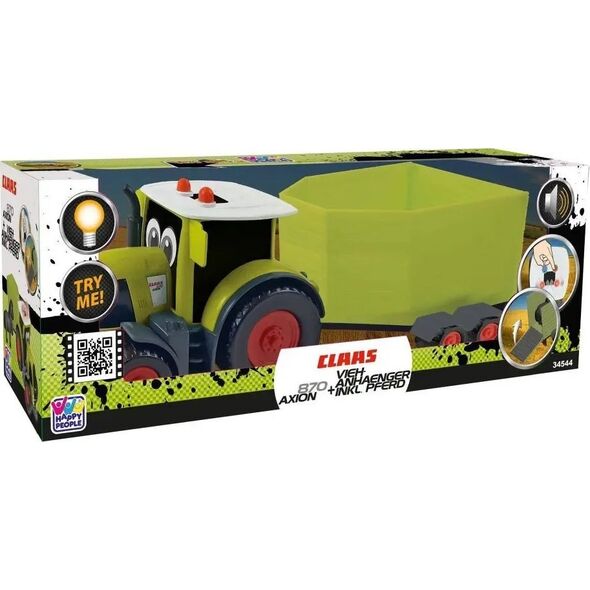 MALIK Traktor Claas z przyczepą dla konia Happy People