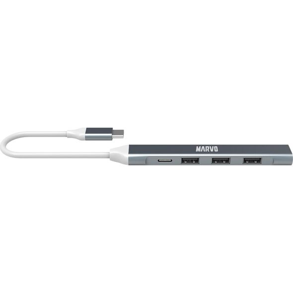 HUB USB Marvo USB (3.0) hub 5-port, UH008, metalowy, Marvo