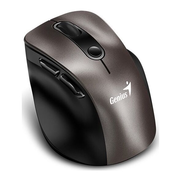 Mysz Genius Mysz bezprzewodowa Genius Ergo 9000S Mini Tytan Cichy klik Bluetooth 5.0 + 2,4GHz