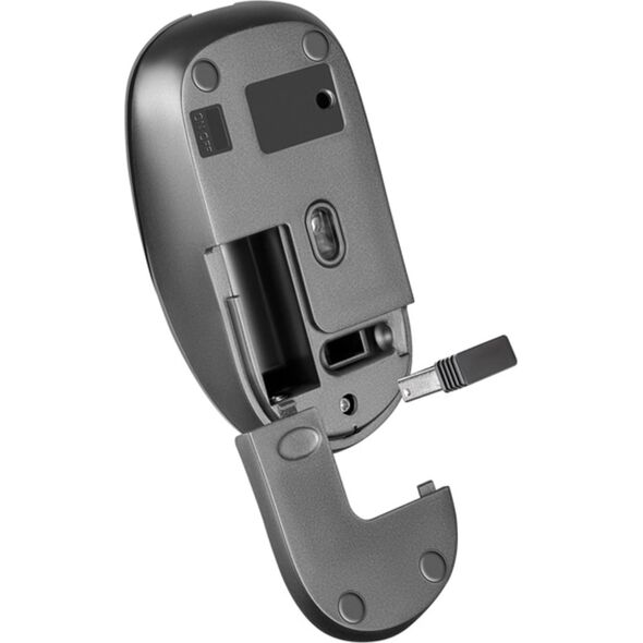 Mysz Defender Mysz bezprzewodowa Defender WAVE MM-995 optyczna bezklikowa silent 1600dpi srebrna