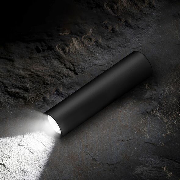 Solight Solight φακός LED, 120lm, Li-Ion, USB, hliník, černá 14190111 8592718036324