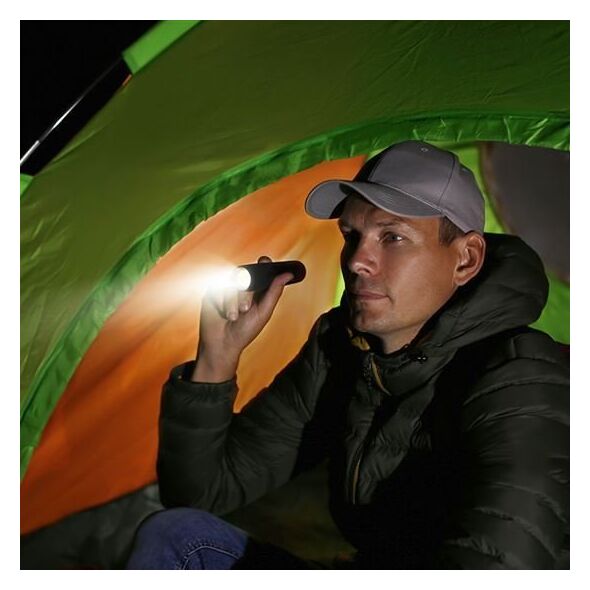 Solight Solight φακός LED, 120lm, Li-Ion, USB, hliník, černá 14190111 8592718036324