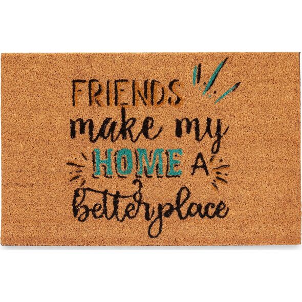 Giftdecor FRIENDS χαλάκι πόρτας από ίνες καρύδας, 40 x 60 cm 14195145 8430852686176