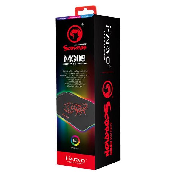 Podkładka Marvo MG08 RGB (PWMWMG1HGM0B)
