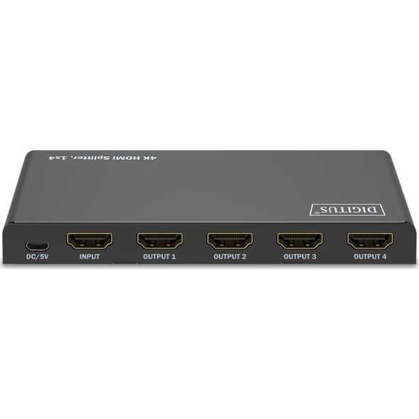 Digitus DIGITUS HDMI Splitter 1x4 4K/60Hz HDCP 2.3 EDID Control 13341444 4016032495581