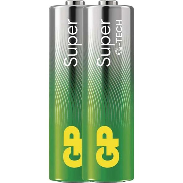 GP Bateria alkaliczna, AA (LR6), AA, 1.5V, GP, Folia, 2-pack, SUPER