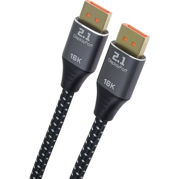 Καλώδιο PREMIUMCORD DisplayPort 2.1, 16K@60Hz, 8K@120Hz, 1m 14440855 8592220026028