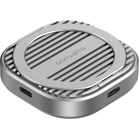Magnetyczna obudowa SSD 4smarts do 4TB    z podpórką 3C MagSafe szary 541311