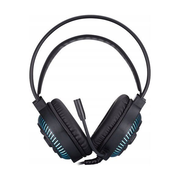 HP DHE-8001, s�uchawki z mikrofonem, przewodowaczarna, 2.0, pod�wietlona, 3.5 mm jack + USB