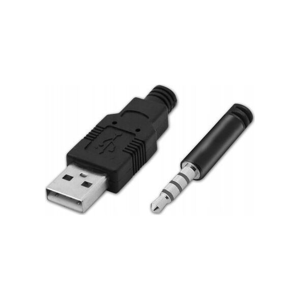 HP DHE-8001, s�uchawki z mikrofonem, przewodowaczarna, 2.0, pod�wietlona, 3.5 mm jack + USB