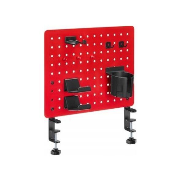 Powerton Pegboard zacisk do monta�u pod biurkiem, czerwony, do gry