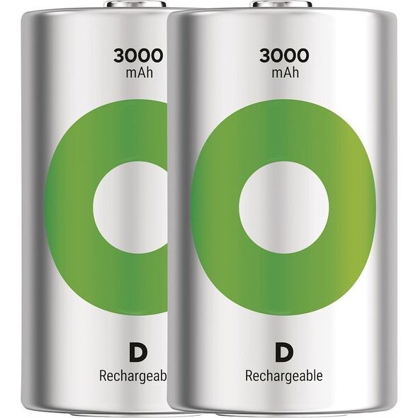 Akumulatorki, D (HR20), 1.2V, 3000 mAh, GP, kartonik, 2-pack, ReCyko