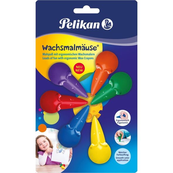 Pelikan Kredki świecowe 6 szt.