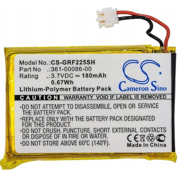 Cameron Sino Akumulator Bateria Do Garmin 225 235 630 735xt 220 645 745 G10 S20 35 735 / Cs-grf225sh