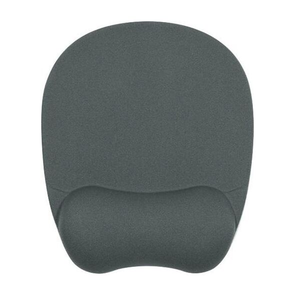 Podkładka Powerton Podkładka pod mysz, ergonomiczna, pianka zapamiętująca kształt, szara, Powerton