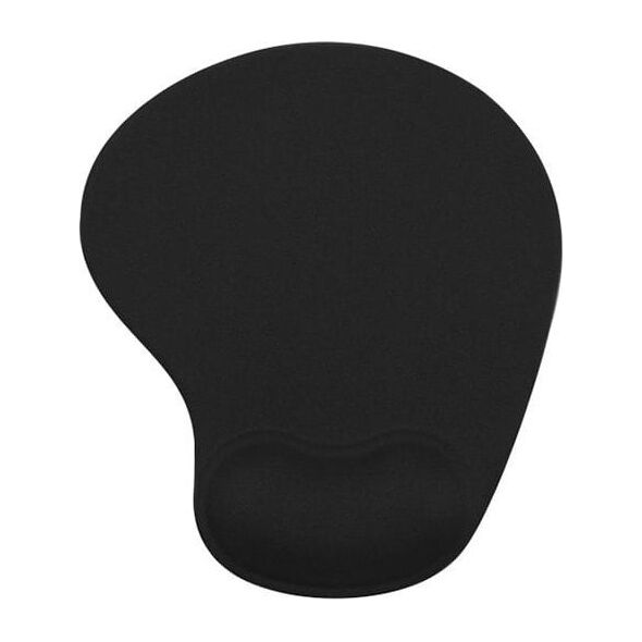 Podkładka Powerton Podkładka pod mysz, ergonomiczna, żelowa, mini, czarna, Powerton