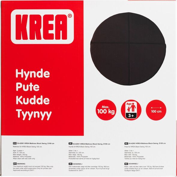 Modecom KREA Στρώμα Μαύρη Κούνια, D100 CM 14039855 5707152044047