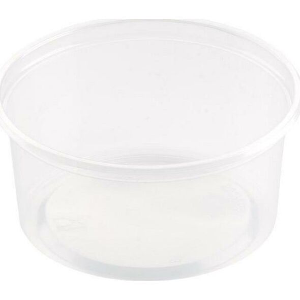 Salatbæger Delipack 250 ml Στρογγυλά PP Ημιδιαφανές, 20 pk x 50 stk/ct 14007203 7321031564235