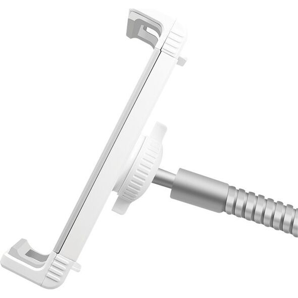 LogiLink Standfuß mit Schwanenhals für Mobilgeräte, silber geignet für 4.7" (11,94 cm) - 12.9" (32,77 cm) Smartphones - 1 Stück (AA0082A)
