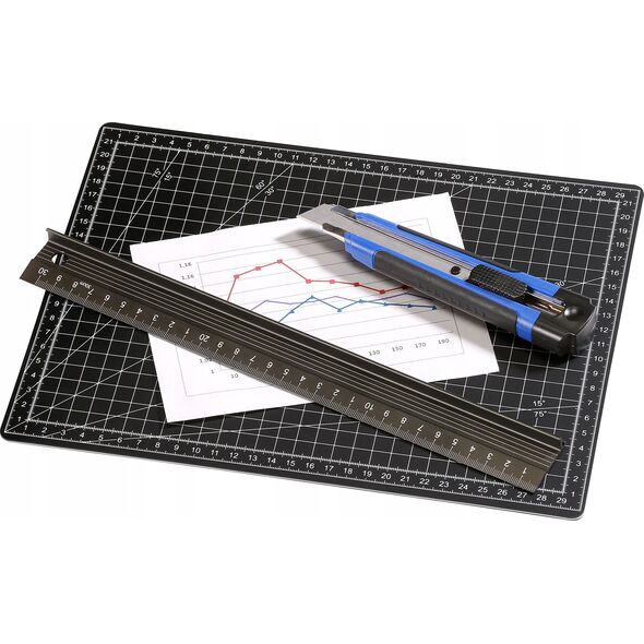 Dahle Schneidematte 22 x 30 cm schwarz VANTAGE Schneidematte A4 (74-10670-20142)
