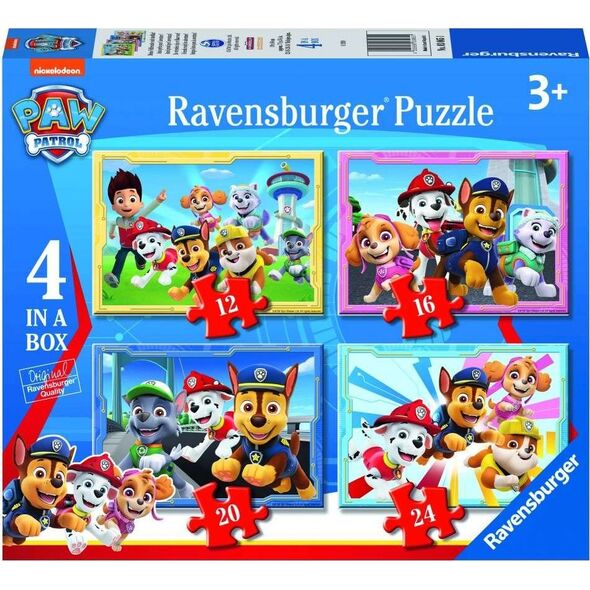 Ravensburger Puzzle 4w1 Drużyna Psi Patrol