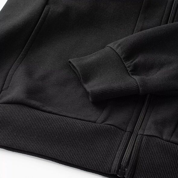 Męska bluza rozpinana z kapturem Hi-tec Barin czarny rozmiar XXL
