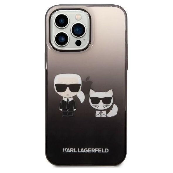 Karl Lagerfeld Etui Karl Lagerfeld do iPhone 14 Pro 6,1" hardcase czarny/black Gradient Ikonik Karl & Choupette