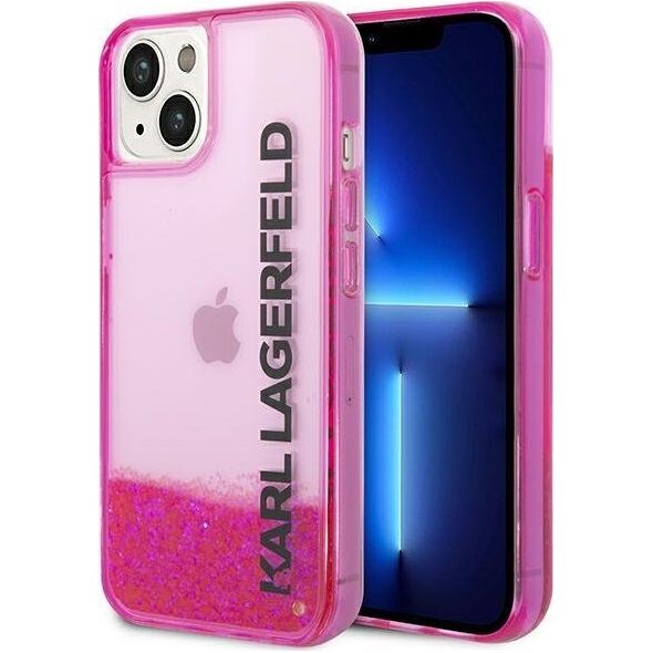 Karl Lagerfeld Karl Lagerfeld KLHCP14SLCKVF iPhone 14 6,1" różowy/pink hardcase Liquid Glitter Elong NoSize