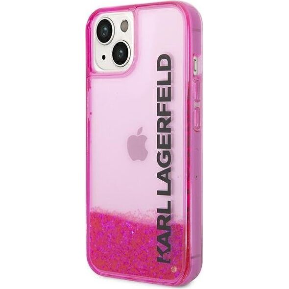 Karl Lagerfeld Karl Lagerfeld KLHCP14SLCKVF iPhone 14 6,1" różowy/pink hardcase Liquid Glitter Elong NoSize