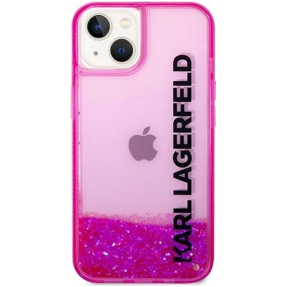 Karl Lagerfeld Karl Lagerfeld KLHCP14SLCKVF iPhone 14 6,1" różowy/pink hardcase Liquid Glitter Elong NoSize