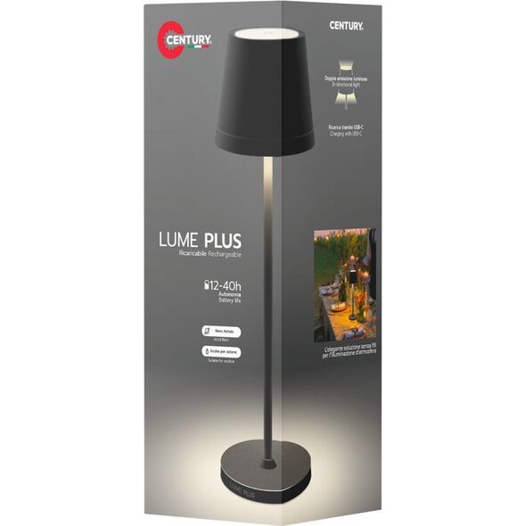 Λάμπα LED Century Century LUME Plus μαύρο 2,2W 2700K Διαμ. 13887243 9090171019056