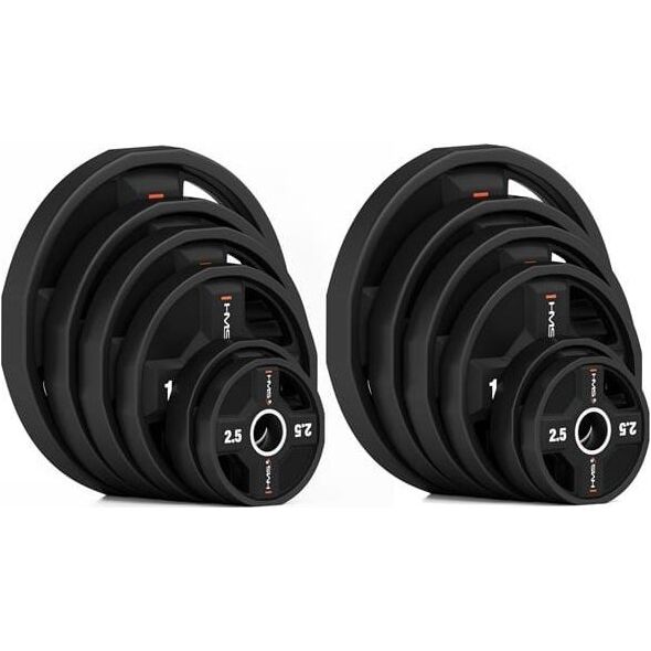 TPC SET ZESTAW TALERZY OLIMPIJSKICH POLIURETANOWYCH 2 x 2.5 - 25 KG CPU - 155KG HMS