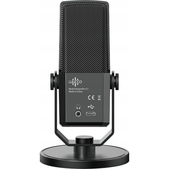 Mikrofon Pojemnościowy GAMINGOWY Studyjny 24bit 192kHz USB-C TYPE-C Statyw / Stream Pro - S1