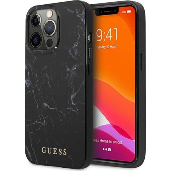 Guess Etui Guess GUHCP13LPCUMABK Apple iPhone 13 Pro czarny/black hardcase Marble