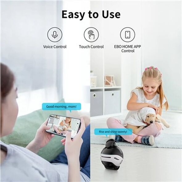 Kamera IP Enabot Enabot Family Robot IP Camera | EBO X | 8 MP | 1.8 | H265 | Micro SD, Max. 256GB